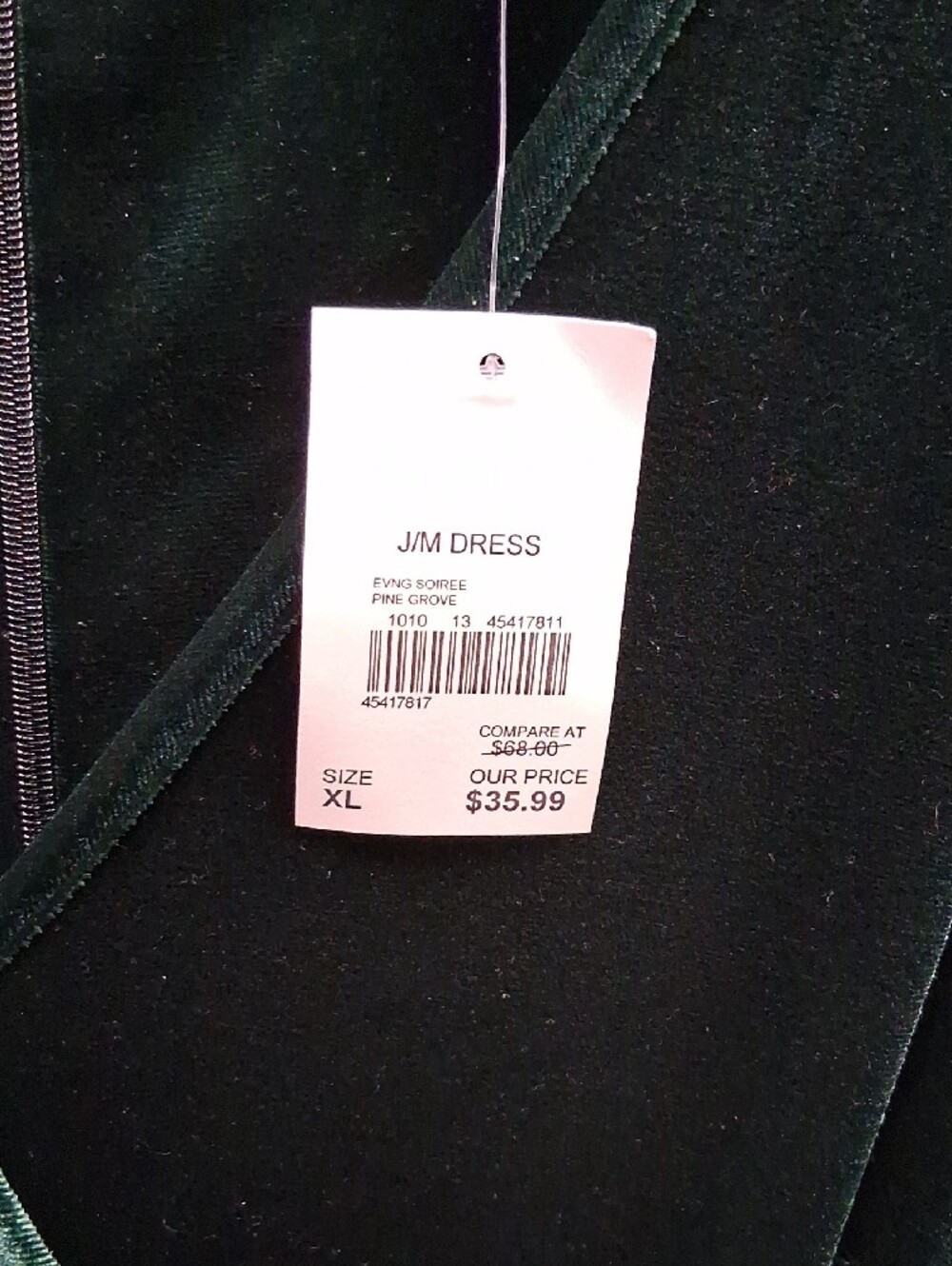 Cato Deep Green Velvet Wrap Midi Dress - Picture 4 of 4